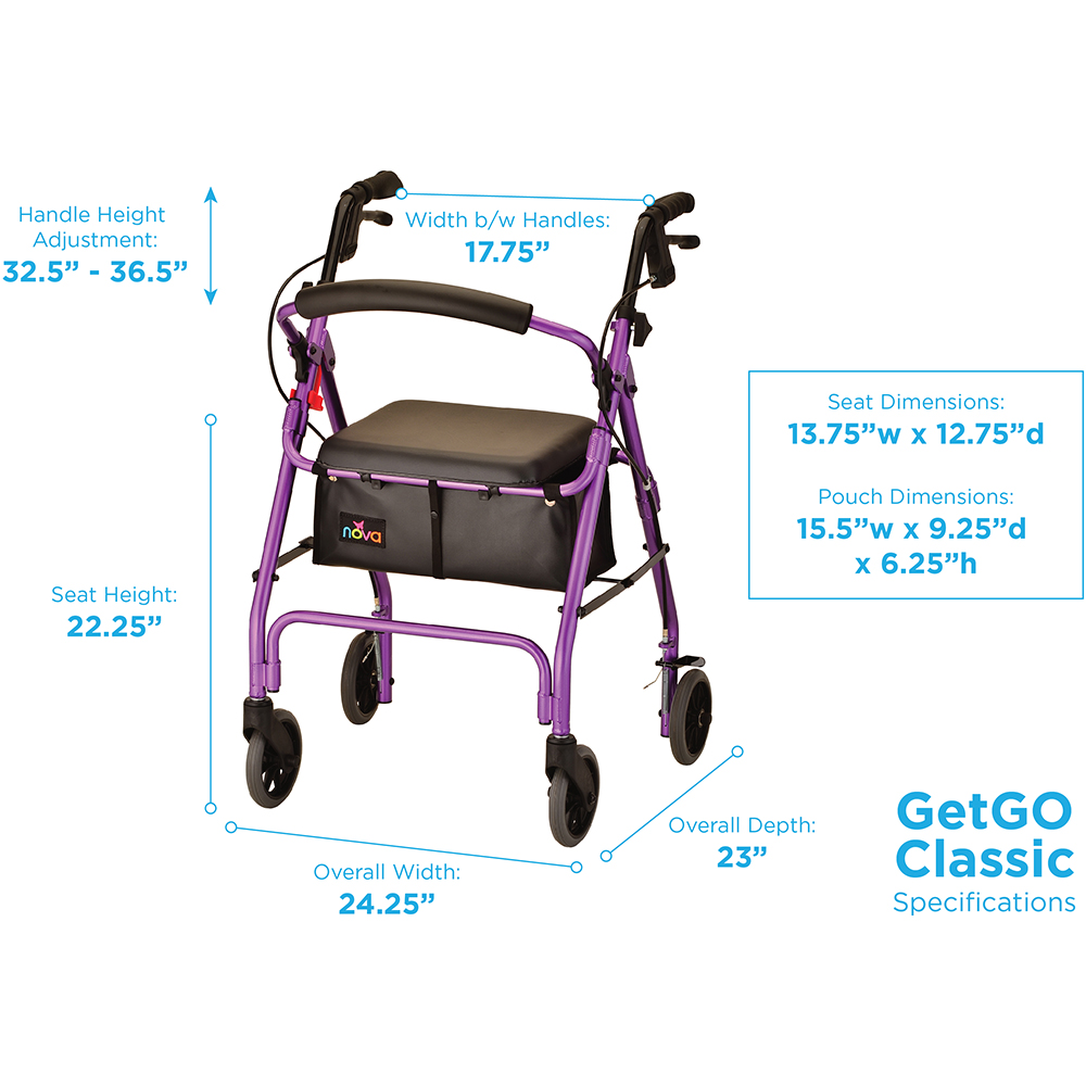 GETGO CLASSIC ROLL WLKR PURPLE